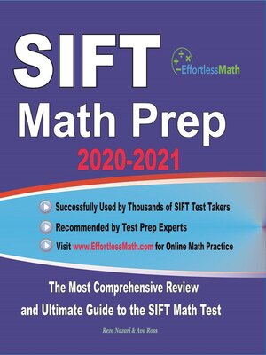 cover image of SIFT Math Prep 2020-2021
